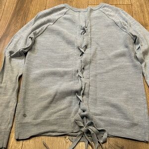 Lululemon lace up sweater